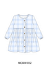 Blue Plaid Ruffle Dress