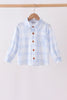 Blue Plaid Button Down Shirt