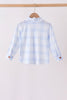 Blue Plaid Button Down Shirt