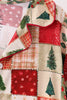 Maroon Checkered Tree Mom Gown