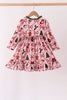 Pink Christmas Tree Bamboo Dress