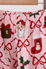 Pink Christmas Tree Bamboo Mom&me Pajama Set
