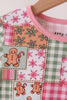 Pink Gingerbread Checkered Bamboo Pajama Set