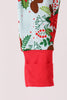 Red Floral Ruffle Zip Bamboo Romper