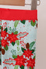 Red Floral Ruffle Bamboo Pajama Set