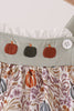 Pumpkin Embroidery Ruffle Bubble