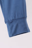 Navy Excavator Bamboo Pants Set