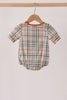 Pumpkin Embroidery Plaid Bubble