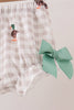 Green Duck guack guack Ruffle Gingham Bloomer Set
