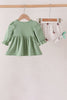 Green Duck guack guack Ruffle Gingham Bloomer Set