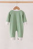Green Duck guack guack Embroidery Romper