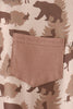 Brown camouflage pocket jogger set