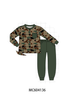 Green camouflage pocket jogger set