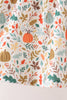 Sage pumpkin embroidery leaves ruffle pants set