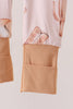 Khaki western boots bamboo zipper romper