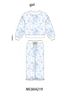 Blue floral print mom&me pants set