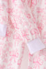 Pink bow floral print mom&me pants set