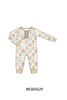 Khaki farm checkered romper