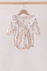 Khaki farm checkered ruffle bubble