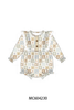 Khaki farm checkered ruffle bubble