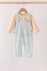 Khaki Geo Diamond 2pc romper set
