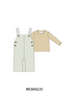 Khaki Geo Diamond 2pc romper set