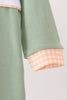 Green farm embroidery romper
