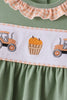 Green farm embroidery bloomer set