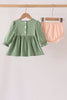 Green farm embroidery bloomer set