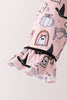 Pink Spooky print bamboo pajama set