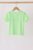 Green Jack-O-Lantern embroidery top
