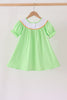 Green Jack-O-Lantern embroidery dress