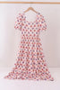Jack-O-Lantern print tiered mom dress