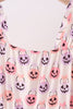 Jack-O-Lantern print tiered mom dress