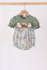 Green pumpkin french knot bubble