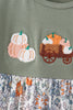 Green pumpkin french knot dress