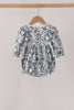Vintage Floral Smocked Ruffle Bubble