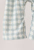 Sage plaid 2pc romper set