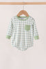 Sage plaid pocket bubble