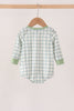 Sage plaid pocket bubble