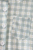 Sage plaid pocket button down shirt