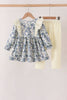 Vintage Floral Ruffle Pants Set