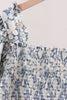 Vintage Floral Smocked Mom Dress