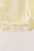 Beige goose embroidery ruffle bubble