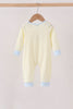Beige goose embroidery romper