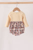 Khaki camoufalge cross deer embroidery bubble
