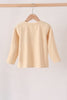 Khaki cross deer embroidery top