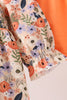 Coral floral smocked bloomer set