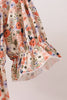 Coral floral tiered mom dress