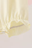 Cream smocked bow bubble
